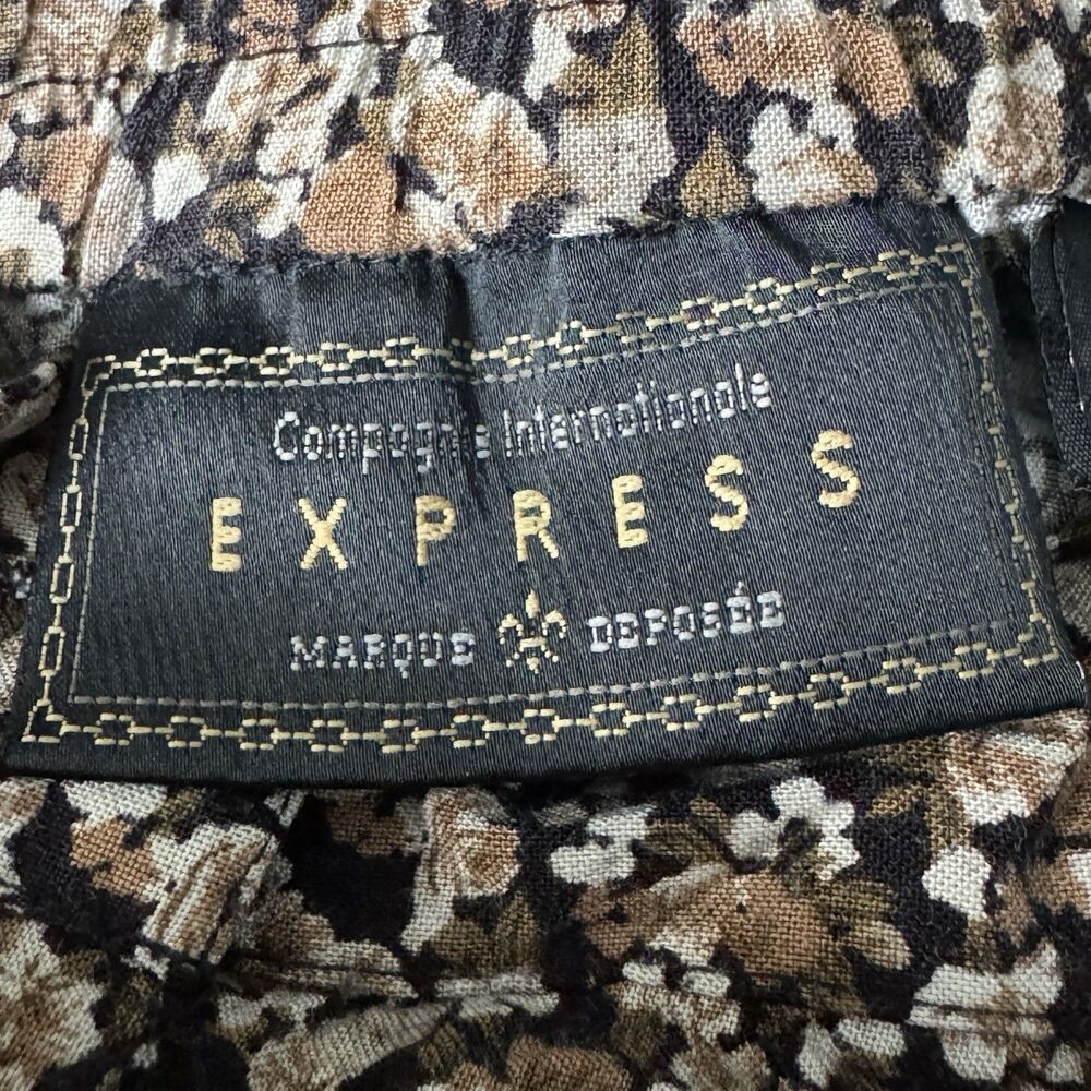 Vintage Compagnie Internationale Express Marque Deposee Floral Maxi Skirt Medium - Picture 3 of 4
